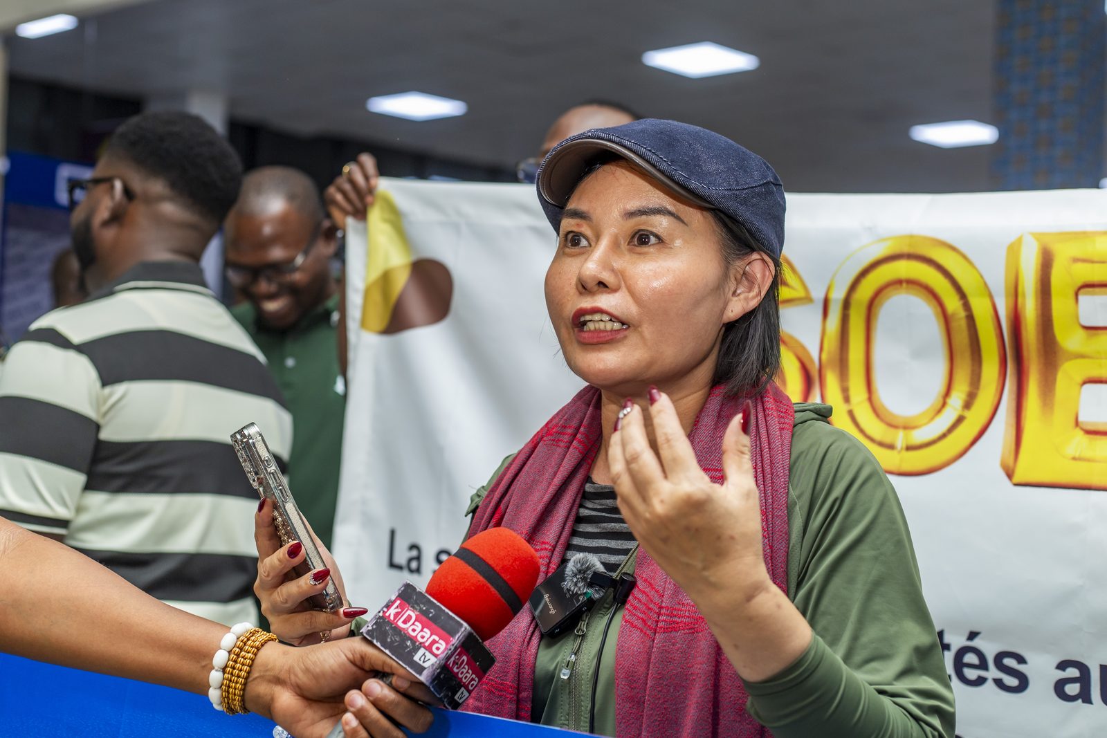 Interview d’une participante chinoise à l’arrivée de la délégation